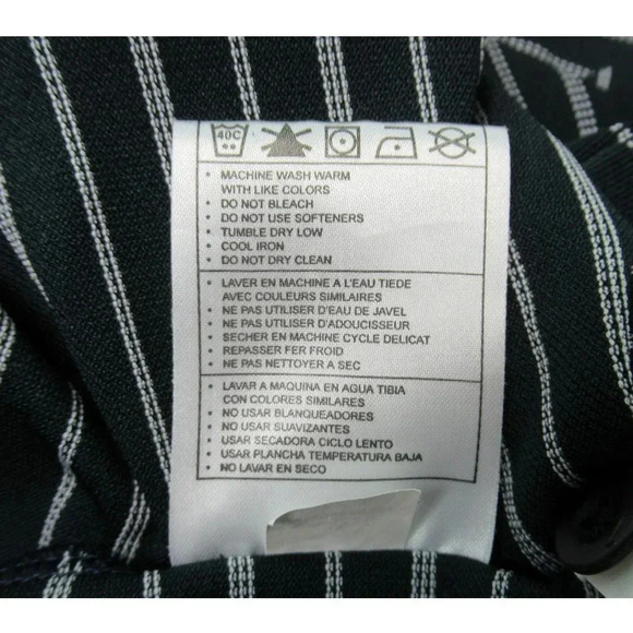 NIKE GOLF Men's Polo Shirt Black White Stripes Fit Dry Style 56323 Size XXL - Picture 9 of 9